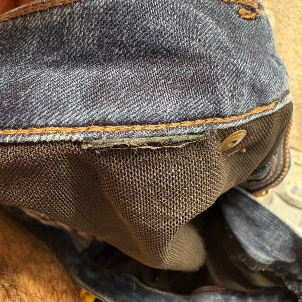 Jones New York Lexington Straight Jeans Womens 29x30 Blue Excellent Dark Wash - Picture 11 of 16